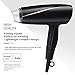 Greatic Hair Dryer, Lightweight Negative Ion Fast Dry Blow Dryer Quick Dry Portable Hair Dryer (Black)