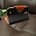 Cellto PU/Faux Leather with Stand and Magnetic Flap Closure Wallet Case for Galaxy S4 - Midnight Black/Brown