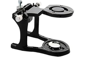 VOCADOK Dental Magnetic Articulator Black Adjustable Denture Articulator Dental Lab Instruments Small Size Type A Articulator for Clinic, Dentists and Student (Black)