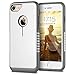 iSPECLE iPhone 7 Case 4.7 Inch iPhone 7 Bumper Case with Soft TPU and Hard PC Case Protective for Screen and Camera Perfect Cutouts Shock Absorption White