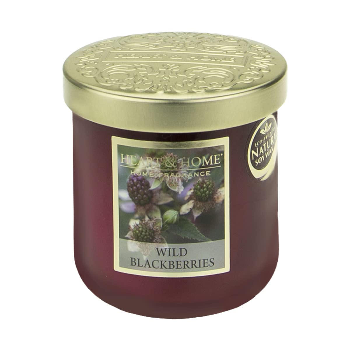 Heart & Home Scented Candle Small Jar 115 g - 30 h Blackberry