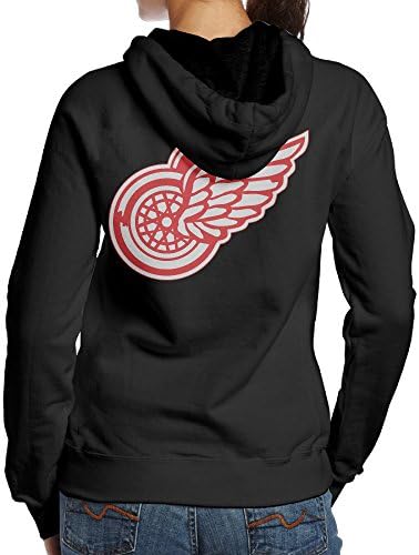 VGOING Women's Fashion Hoodies Detroit Ice Hockey Logo Red Wings Hooded M