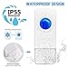Wireless Doorbells Kit Cinbos Wireless Doorbell for Home LED Light with 1 Receiver and 2 Remote Push Buttons Waterproof,1000 Feet Long Range, 52 Chimes, 4 Levels Volume (B21-2T1-W)