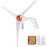 VEVOR 500W 12V Wind Turbine Generator Kit, 3-Blade Wind Power Generator with MPPT Controller &amp; 2.5m/s Start Speed, High Efficiency Wind-Turbine for Home, Farm, RVs, Boats
