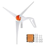 VEVOR 500W Wind Turbine Generator, 12V Wind Turbine Kit with MPPT Controller, 3-Blade Wind Power Generator with Adjustable Windward Direction, 2.5m/s Start Wind Speed for RVs, Boats, Home, Farm