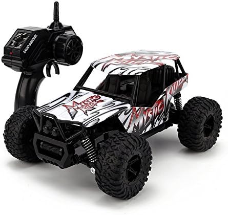 STOTOY Remote Control Car,High Speed Off Road Monster RC Truck - 1/16 Scale 4WD 2.4Ghz Radio Controlled Electric Truggy - Best Gift for Kids and Adults-Red