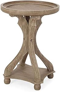 Christopher Knight Home Estelle French Country Accent Table with Round Top, Natural