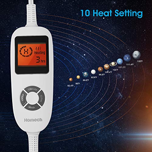 Homech Electric Heated Blankets, Electric Throws with DoubleLayer