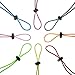 Flow Bungee Goggle Strap Kit (2-Pack) - Universal Adjustable Replacement Straps for Swim Goggles (Neon Green)