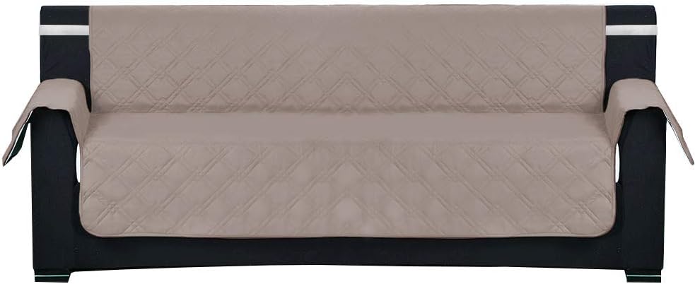 Waterproof Dog Couch Cover Quilted Sofa Slipcover Pet Couch Cover for Pets and Kids Furniture Protector with Back Nonslip Paws Machine Washable