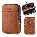 Hengwin Samsung Galaxy S20 Ultra S20+ S10+ S9 Plus Belt Holster iPhone 11 Pro Max XS Max XR 8/7 /6 Plus Belt Loop Phone Pouch Note 10+ 9 8 Belt Clip Case Holster Leather Cell Phone Bag for Men(Brown)