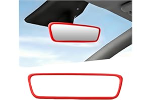 TSUGAMI Car Rear View Mirror Protector Frame, Soft Silicone Vehicle Rearview Mirror Edge Protective Cover, Automotive Interio