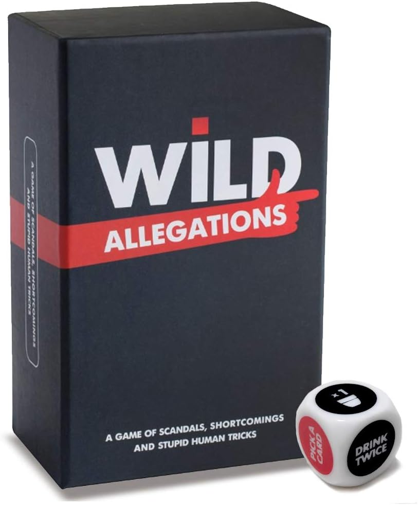Wild Allegations Drinking Games for Adults, Fun Adult Game for Drunk Large Groups, Party Card Game
