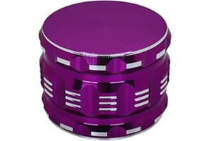 GRINDER GARAGE 2.5 Inch herb grinder / 3 layer spice grinder - portable size allows for you to easily grind your herbs at home or on the go. Purple Grinder is Aluminum Allow (Purple, 2.5 Inches)