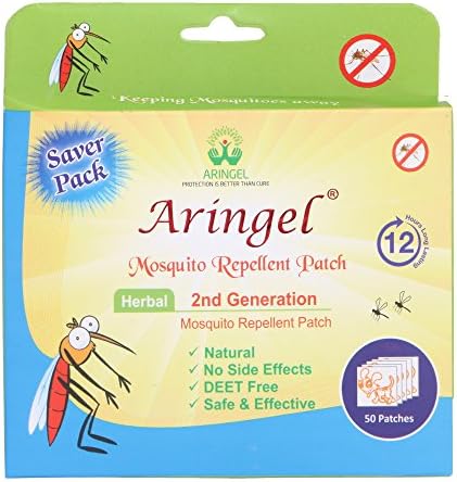 Aringel Herbal Natural Mosquito Repellent Patch Anti Mosquito Printed Patch (50 pcs)