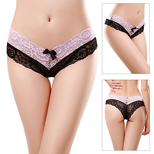 Bezioner-Donna-Slip-Cotone-Intima-Mutandine-con-Pizzo