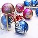 Valery Madelyn 24ct 70mm Regal Peacock Shatterproof Christmas Ball Ornaments Decoration, 7cm/2.75inch,24 Pcs Metal Hooks Included