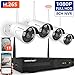[8CH Expandable] 1080P Security Camera System Wireless,SMONET 8CH H.264 PRO Wireless Surveillance System(1TB Hard Drive) with 4pcs 2.0MP Security Cameras,P2P Home Security Camera System