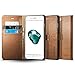 Spigen Wallet S iPhone 7 Plus Case with Foldable Cover and Kickstand Feature for iPhone 7 Plus 2016 - Brown