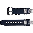 Vicdason for Invicta Subaqua Noma III Watch Bands Replacement Strap with Bukcle and Silver Metal Inserts - Black Rubber Silicone Invicta Watch Strap