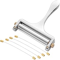 REMASIKO Cheese Slicer, Adjustable Thickness Heavy Duty Stainless Steel Cheese Slicers With Wire for Soft & Semi-Hard…