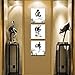 DVQ ART Canvas Wall Art Abstract Buddha Flowers Print Painting Chinese Calligraphy Mural Lotus Orchid Pictures for Living Room Home Decoration 12