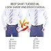 2 Pack Belt Style Shirt Stays for Men Women Police Military, Adjustable Elastic(Black)