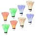 Ohuhu LED Badminton Shuttlecock Dark Night Glow Birdies Lighting For Outdoor & Indoor Sports Activities, 8-piece