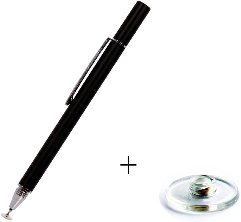 SamWay Black The World's Most Precision Stylus, The Precision Disc Stylus for iPad, iPhone and Other Touch Screen Devices+1PCS Free SamWay Replacement Fine Point