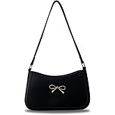 AIPJOY Small Shoulder Bag For Women,Bow Shoulder Handbags Trendy Y2k PU Leather Purses