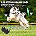 WIEZ Dog Fence Wireless & Training Collar Outdoor 2-in-1, Electric Wireless Fence for Dogs w/Remote, Adjustable Range Control, Waterproof Reflective Stripe Collar, Harmless for All Dogsthumb 2