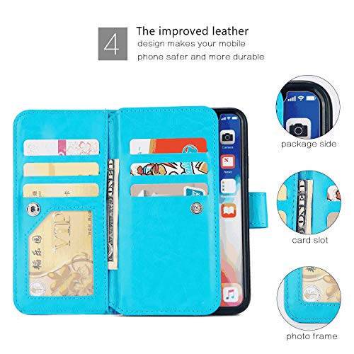 iPhone 11 Flip Case, Cover for Leather Card Holders wallet Cover Extra-Shockproof Business Kickstand Flip Cover