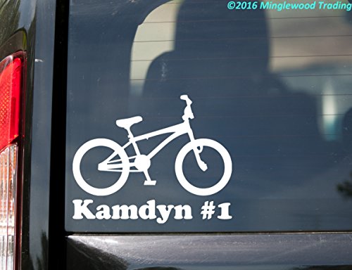 Bmx Bike With Personalized Name Vinyl Decal Sticker