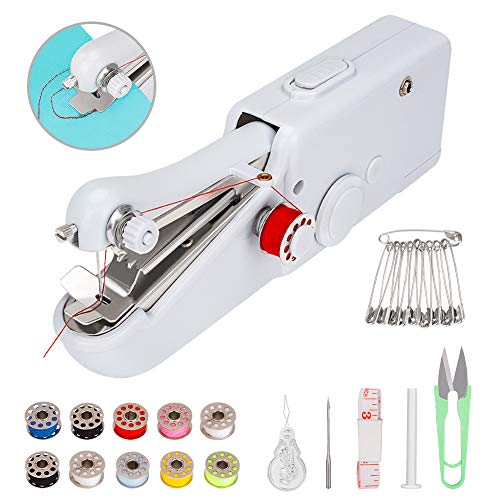 Coquimbo Handheld Sewing Machine with Sewing Basic Accessiores, Mini Electric Sewing Machine Quick Handy Stitch for Home and Travel Use - Thumbnail 7