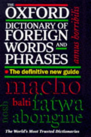 The Oxford Dictionary Of Foreign Words And Phrases Amazon In Speake Jennifer Books