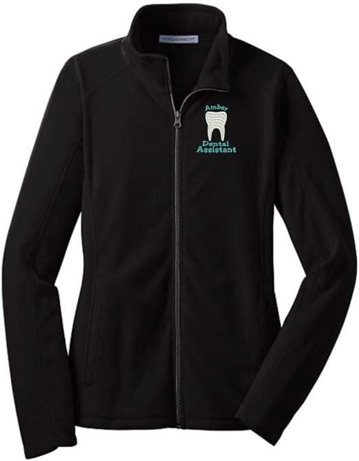 Why Not Stop N Shop Personalized Dental Assistant Full Zip Microfleece