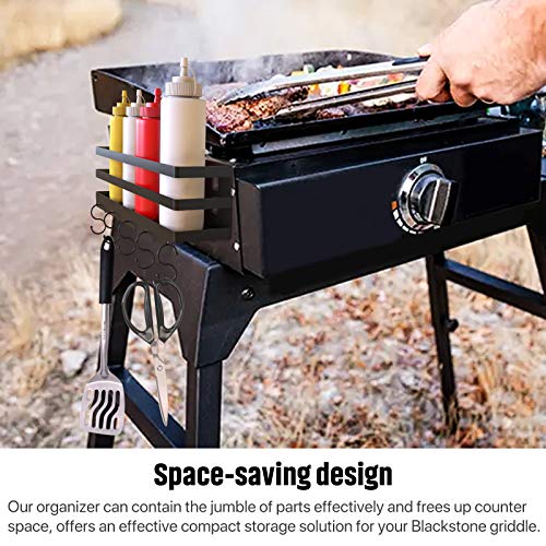 RUSFOL Upgraded Stainless Steel Griddle Caddy for 28"/36" Blackstone