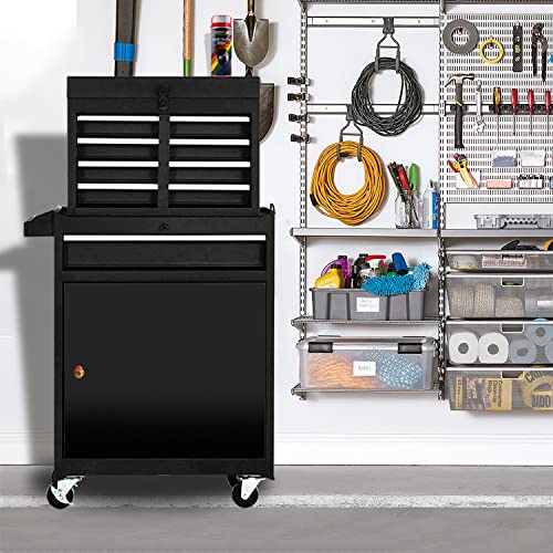 5Drawer Big Rolling Tool Chest Organizers,Removable Tool Storage and Top Chest with