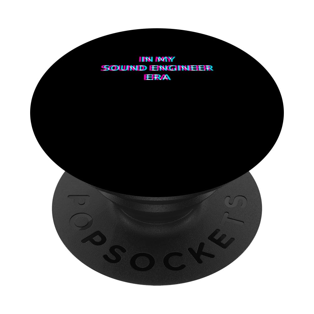 In My Sound Engineer Era 80s Retro Style PopSockets Swappable PopGrip