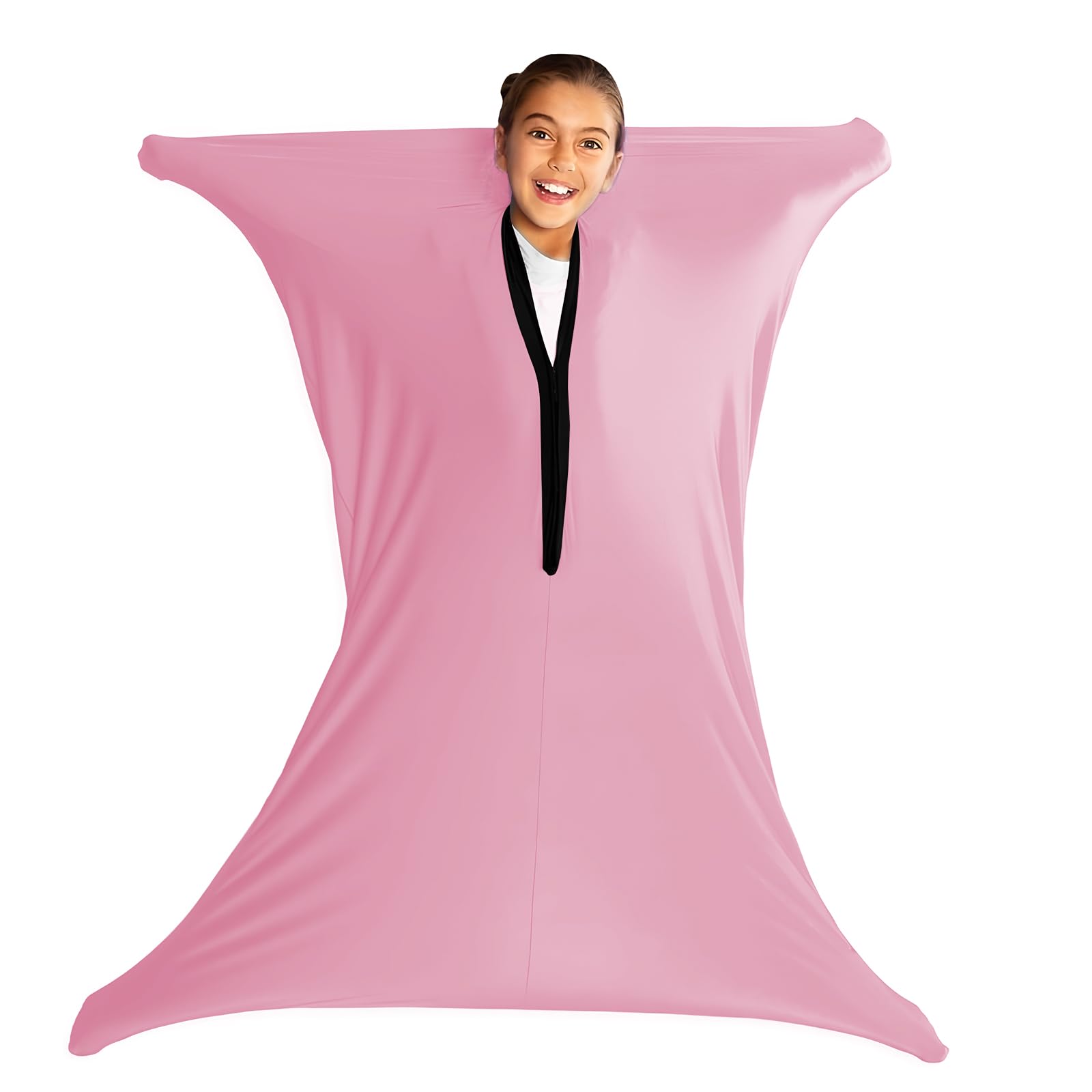 SZSMART Sensory Body Sock for Kids, 47"x27" Full-Body Wrap Stretchy Body Sox to Relieve Stress for Children with Autism, Anxiet (Pink, M/114-137cm)
