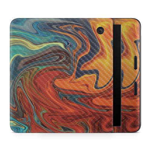 Carbon Fiber E-Reader Skin Compatible with Kobo Libra Colour (2024) - Lava Wate…