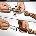 MiiKO Metal BBQ Kabob skewers - 8 Extra Long 16 inch Stainless Steel Grill skewers with Sliding Handles & Recipe e-Book