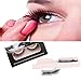 Self-adhesive Eyelashes, AINATU 3D Reusable and Easy to Apply Natural Long Fake Eyelashes Handmade Thick False Eyelashes Black