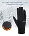 Batuzon Winter Running Gloves Touchscreen Windproof Water-Resistant Warm Cycling Gloves Lightweight Thermal Liner Gloves Riding Driving Hiking Outdoor Sports Gloves Cold Weather for Men Women