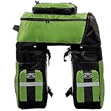 fjqxz Extra Large Bike Pannier Bag 70L Bicycle Rack Trunk Bag Rear Seat Saddle Bag