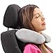 GoGo Travel Pillow for Ipad Tablet Holder, Airplane Neck Pillow, Multi functional 3 in 1 Cushion Lap Desk for On The Go or at Home - Train, Car, Bus, Plane or in Bed - Great Gift for Kids (grey)