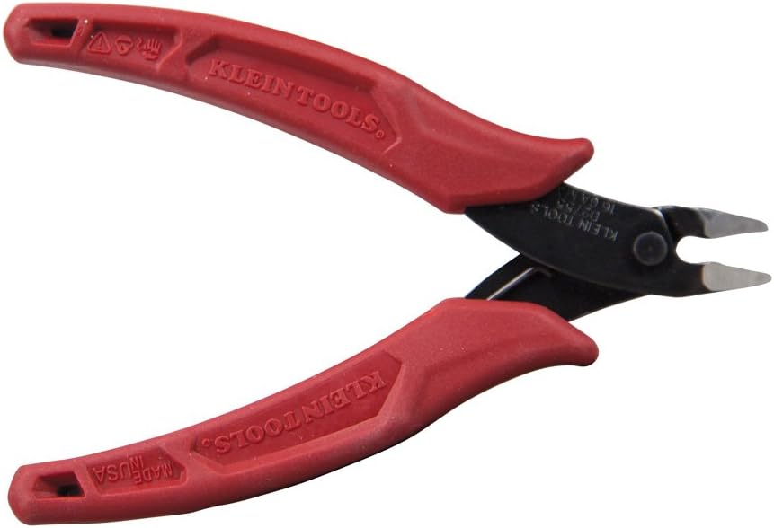 Klein Tools D275-5 Pliers, Diagonal Cutting Pliers with Precision Flush Cutter is Light and Ultra-Slim for Work in Confined Areas, 5-Inch - Side Cutting Pliers - 