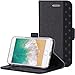 iPhone 8 Plus / 7 Plus Wallet Case, ProCase Folio Folding Wallet Case Flip Cover Protective Case for 5.5-inch iPhone 8 Plus / 7 Plus, with Card Slots Kickstand -Black