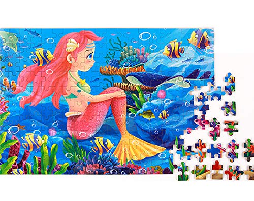 100/200 Pieces Kids Wooden Jigsaw Puzzle, Kids Educational Puzzles Toys to Develop Dexterity and Problem Solving, with a Storage Box