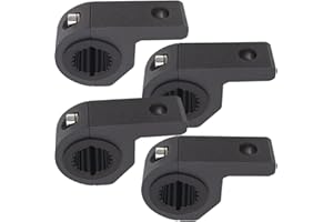 Motorcycle Aluminum Mounting Bracket Kit Tube Clamp 4Pcs 0.75" 1" 1.25" Bullbar Roof Rack Roll Cage Horizontal Bar Clamp Moun